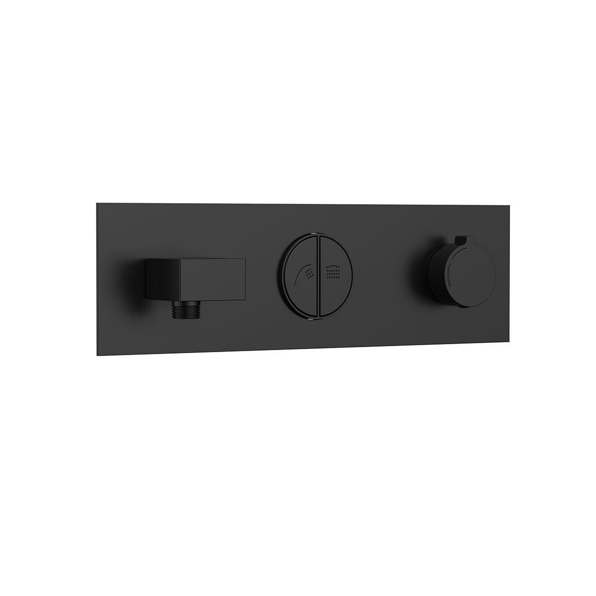 Встраиваемая душевая система Vincea Inspire VSFW-422TI1MB с термостатом, черная матовая, цвет черный - фото 3