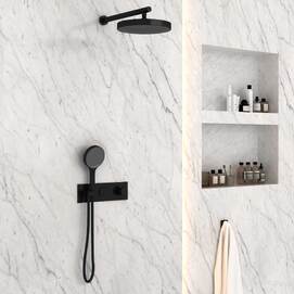 Встраиваемая душевая система Vincea Inspire VSFW-422TI2MB