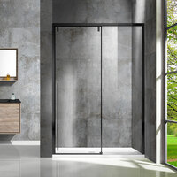 Душевые двери Vincea Lugano VDS-1L130CLB-1 130х195 стекло прозрачное, профиль черный