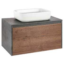 Мебель для ванной Vincea Mesa 80 см 1 выкатной 1 скрытый ящик soft close, подвесная