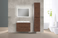 Мебель для ванной Vincea Norma 80 см R.Wood (темное дерево) подвесная 2 ящика