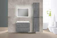 Мебель для ванной Vincea Norma 80 см Beton (бетон) подвесная 2 ящика