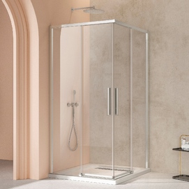 Душевой уголок Vincea Slim 8mm 90x90 VSS-4SL900CL стекло прозрачное, профиль хром