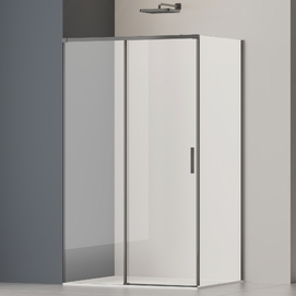 Душевой уголок Vincea Soft 130x80 VSR-3SO28013CLGM стекло прозрачное, профиль вороненая сталь