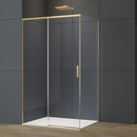 Душевой угол Vincea Soft 130x90 VSR-3SO29013CLG стекло прозрачное, профиль брашированное золото
