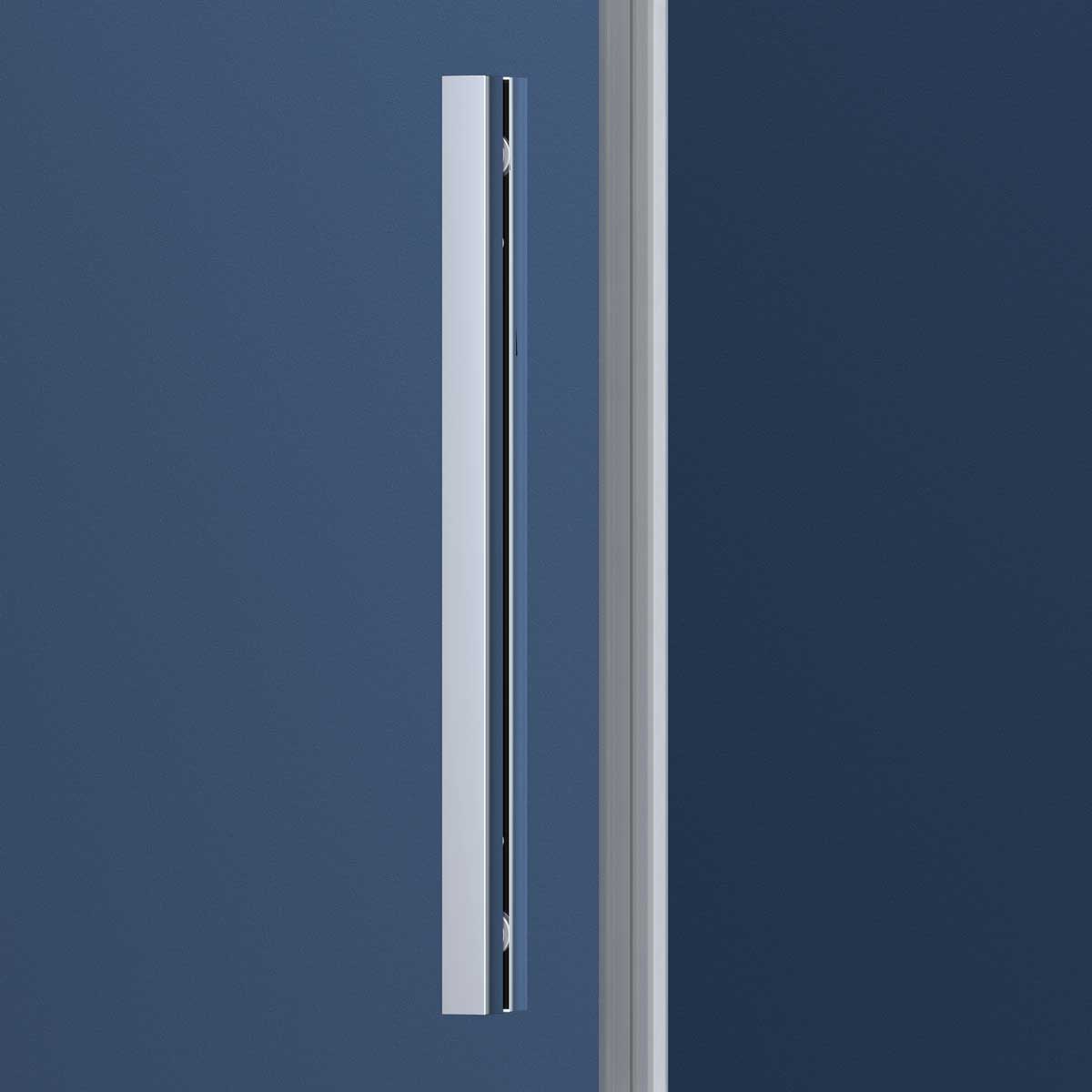 Душевая дверь в нишу Vincea Soft 110х195 VDS-3SO110CL  профиль хром, стекло прозрачное - фото 3