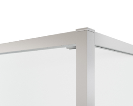 Фото Душевой уголок Vincea Tesi 90x90 VSRW-7TS9090CLGM стекло прозрачное, профиль вороненая сталь