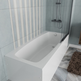 Акриловая ванна Vincea VBT-2S170-LG 170х75 с ножками, пристенная, белая