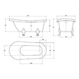    Vincea VBT-120-1700-Cr, 1700*755*720