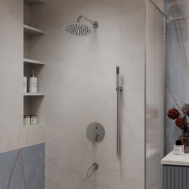 Встраиваемая душевая система Vincea Villa VSFW-1VL3BN брашированный никель