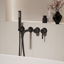Смеситель для ванны и душа Vincea Villa VTFW-1VL1MB черный