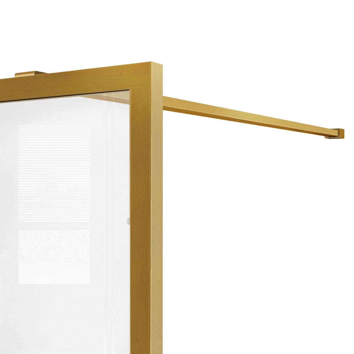 Душевая перегородка Vincea Walk in HC Art 120 см VSW-1HC120CFBG стекло прозрачное, профиль брашированное золото - фото 4