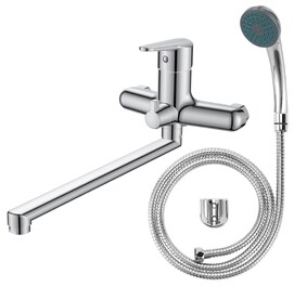 Смеситель для ванны Voda Breeze BZ31 с душевой лейкой, хром