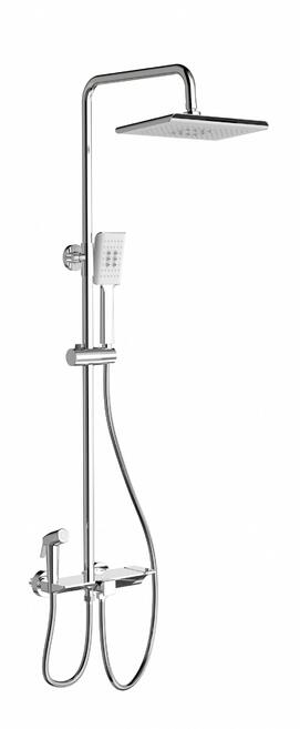 Душевая стойка с гигиеническим душем WONZON & WOGHAND  WW-B3310-CR