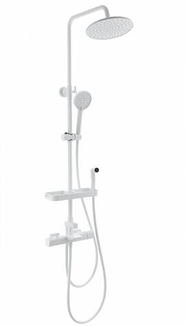 Душевая стойка с гигиеническим душем WONZON & WOGHAND  WW-C3017-A1-MW