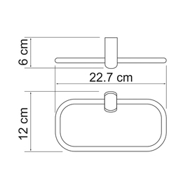 Фото Полотенцедержатель Wasserkraft Berkel K-6860 хром