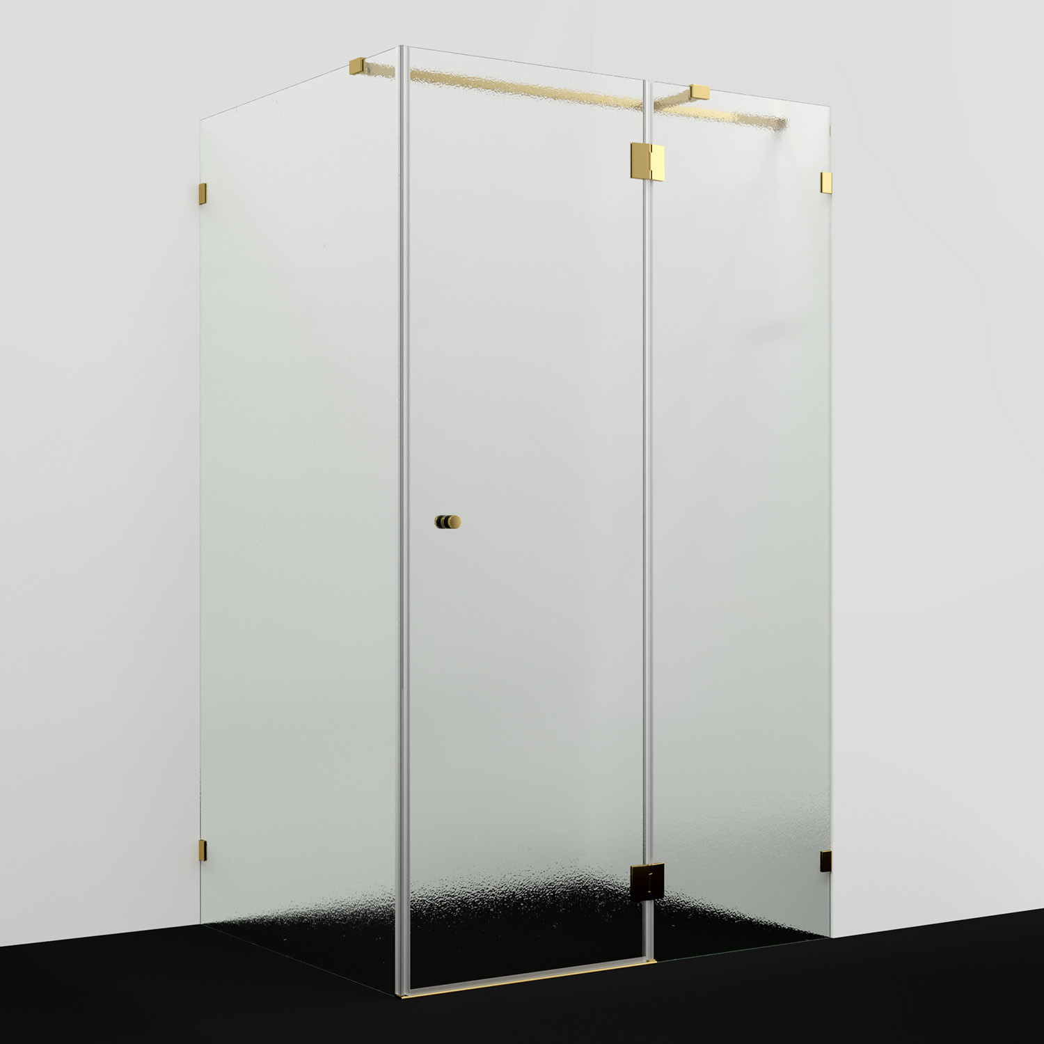 Душевой уголок Wasserkraft Ems 120x90 76H07R-TXG стекло текстурное профиль глянцевое золото 114280₽