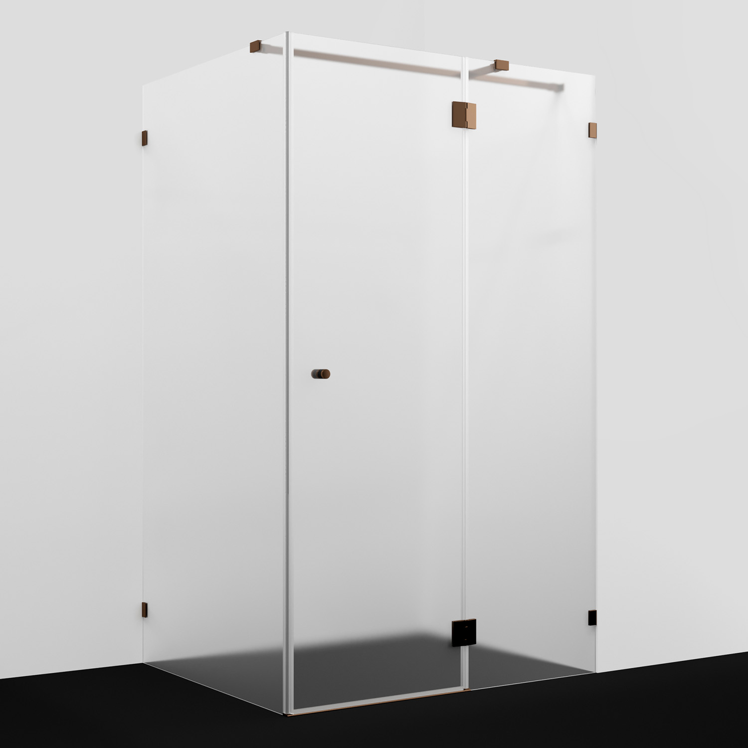 Душевой уголок Wasserkraft Ems 120x90 88H07R-MG стекло матовое профиль розовое золото 114570₽