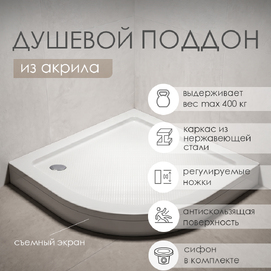 Душевой поддон Wasserkraft Isen 26T00