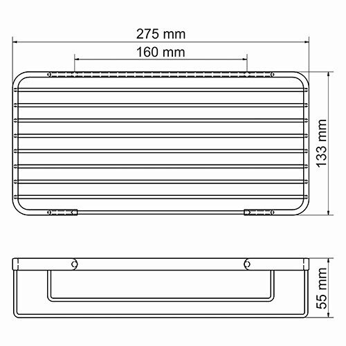 Полка Wasserkraft K-722 хром - фото 4