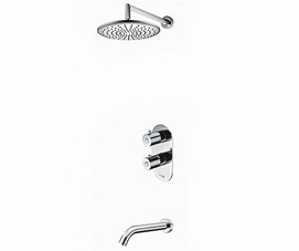Встраиваемая душевая система Wasserkraft Комплект 4в1 Berkel A15030 Thermo хром