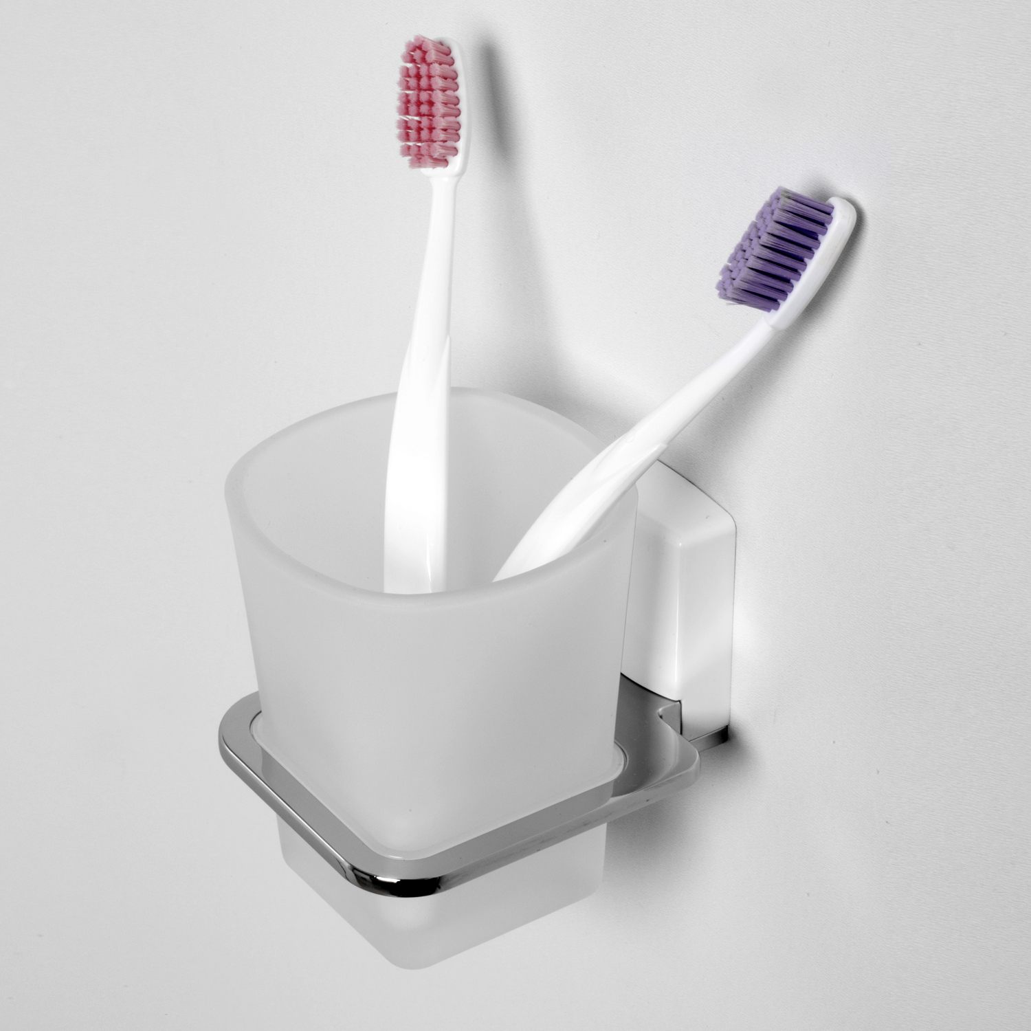 Стакан для зубных щеток Wasserkraft Leine K-5028WHITE белый, хром, цвет белый,  хром - фото 2