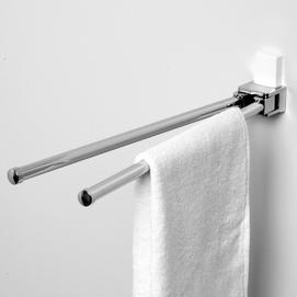 Фото Полотенцедержатель Wasserkraft Leine K-5031WHITE поворотный, белый, хром