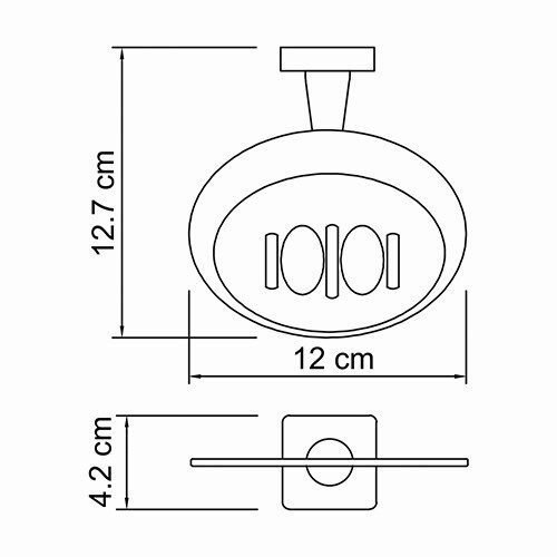 Мыльница Wasserkraft Lippe K-6569 хром - фото 4