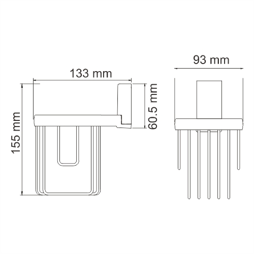 Держатель освежителя воздуха Wasserkraft Lopau K-6045 хром - фото 2