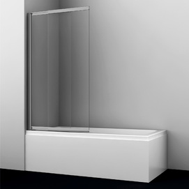 Штока для ванны Wasserkraft Tauber 80х140 64S02-80 стекло прозрачное, профиль никель