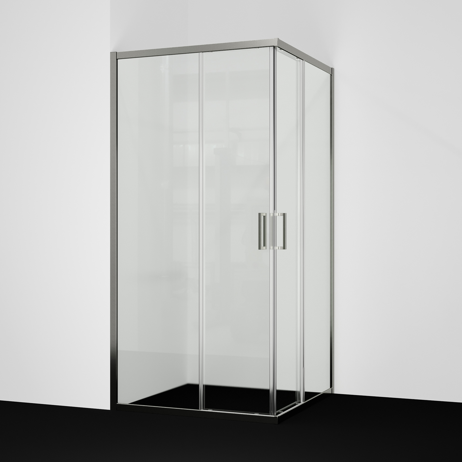 Душевой уголок Wasserkraft Tauber 100х100 64S19 стекло прозрачное профиль никель 77270₽