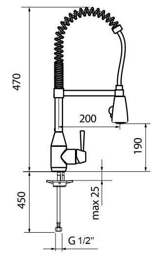 Смеситель для кухни Webert Conic 920602.015, цвет хром - фото 2