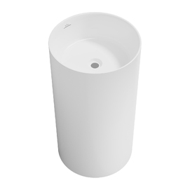 Напольная раковина Wellsee Chalice Perfection 45 см 230611000 из акрила, глянцевая белая