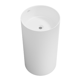 Напольная раковина Wellsee Chalice Perfection 45 см 230612000 из акрила, матовая белая
