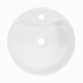 Фото Напольная раковина Wellsee Chalice Perfection 45 см 230615000 из акрила, матовая белая
