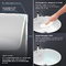 Фото Напольная раковина Wellsee Chalice Perfection 45 см 230616000 из акрила, матовая черная, глянцевая белая 4