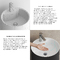 Фото Напольная раковина Wellsee Chalice Perfection 45 см 230616000 из акрила, матовая черная, глянцевая белая 5
