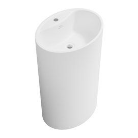 Напольная раковина Wellsee Coquillage 50 см 232802000 из акрила, матовая белая