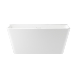 Акриловая ванна Wellsee Graceful Pro 140x74 отдельностоящая, белая, на ножках, со сливом и донным клапаном 230901002