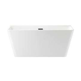 Акриловая ванна Wellsee Graceful Pro 140x74 отдельностоящая, белая, на ножках, со сливом и донным клапаном 230901003