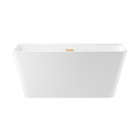 Акриловая ванна Wellsee Graceful Pro 140x74 отдельностоящая, белая, на ножках, со сливом и донным клапаном 230901004