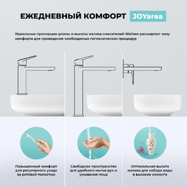 Фото Смеситель для раковины Wellsee ICON! for life 182306000 хром