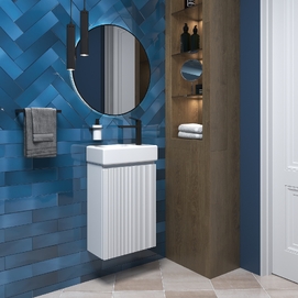 Фото Мебель для ванной комнаты Wellsee WC Area 40 см 221801001 подвесная,  матовая белая
