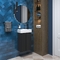 Фото Мебель для ванной комнаты Wellsee WC Area 40 см 221802001 подвесная,  матовая темно-серая 7