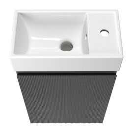 Фото Мебель для ванной комнаты Wellsee WC Area 40 см 221802001 подвесная,  матовая темно-серая