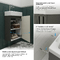 Фото Мебель для ванной комнаты Wellsee WC Area 40 см 221802001 подвесная,  матовая темно-серая 4