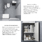 Фото Мебель для ванной комнаты Wellsee WC Area 40 см 221802001 подвесная,  матовая темно-серая 6