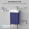 Фото Мебель для ванной комнаты Wellsee WC Area 40 см 221804006 подвесная и напольная, с черными ножками, матовая синий 8