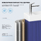 Фото Мебель для ванной комнаты Wellsee WC Area 40 см 221804006 подвесная и напольная, с черными ножками, матовая синий 5