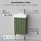 Фото Мебель для ванной комнаты Wellsee WC Area 40 см 221805006 подвесная и напольная, с черными ножками, матовая зеленая 8